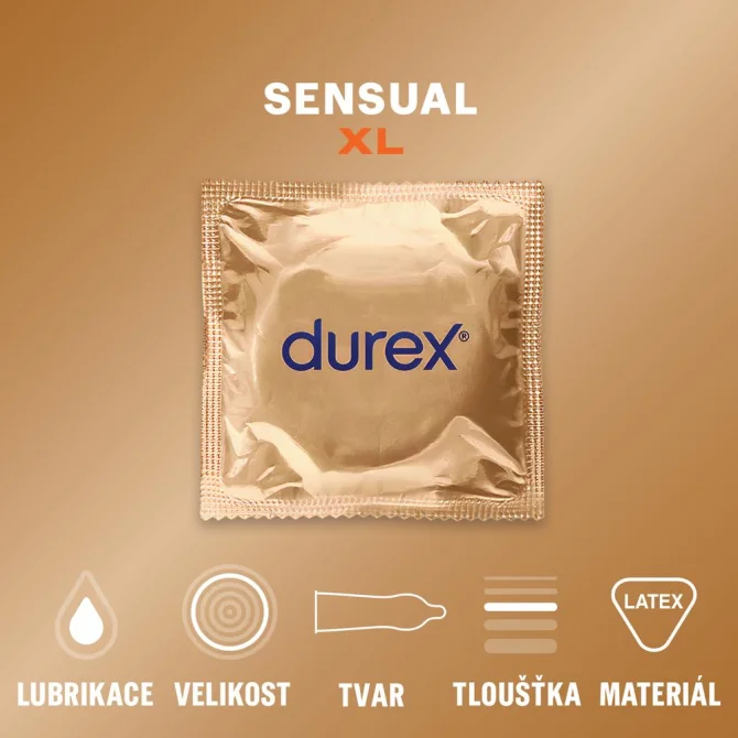 Durex kondomy Sensual XL 10 ks