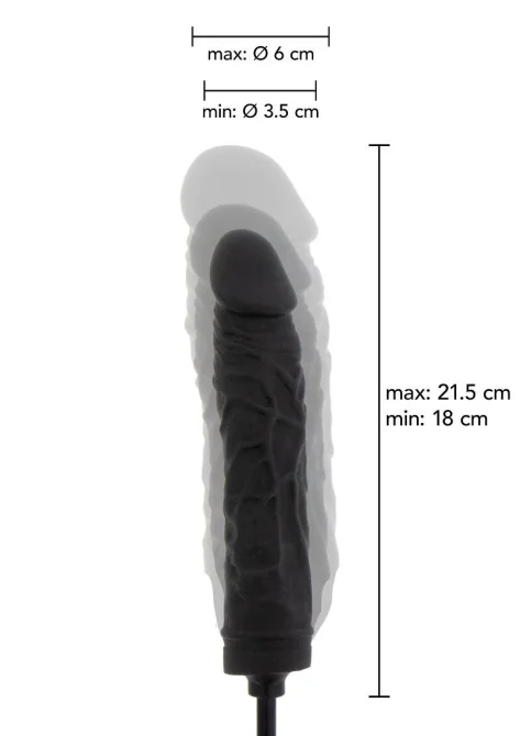 Hidden Desire Extreme nafukovací realistické dildo