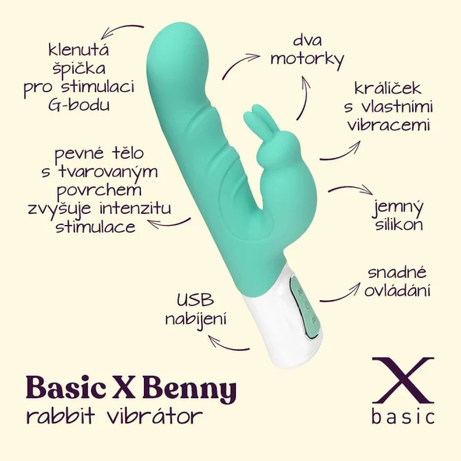 BASIC X Benny rabbit vibrátor