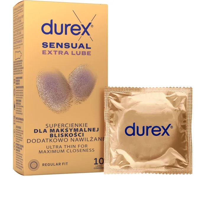 DUREX kondomy Sensual Extra Lube 10 ks