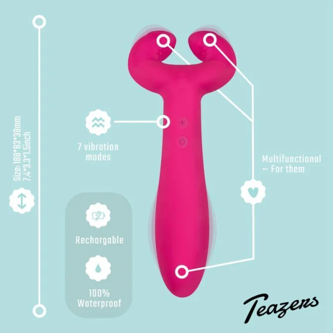 Teazers multifunkční vibrátor - růžový