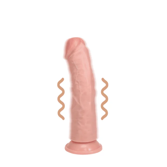 RealRock Regular Curved Cock vibrátor 15,5 cm - tělový