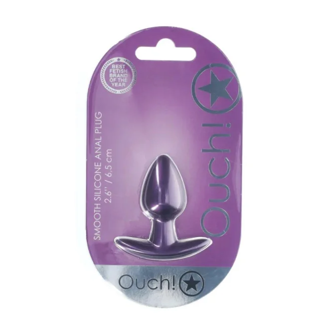 Ouch! Anální kolík S - Metallic Purple