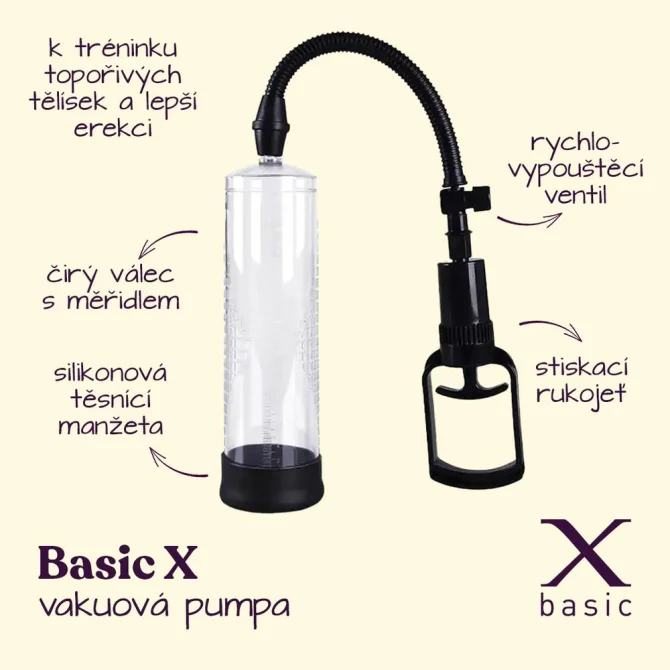 BASIC X vakuová pumpa s rukojetí