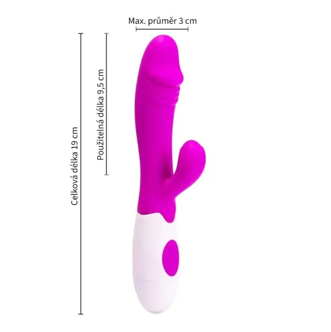 BASIC X Rossela Rabbit multifunkční vibrátor růžový