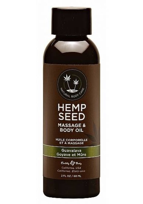 Hemp Seed masážní olej - guava a ostružina 60 ml