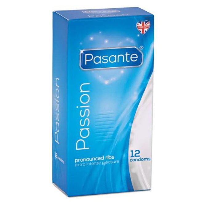 Pasante kondomy Passion - Ribbed 12 ks