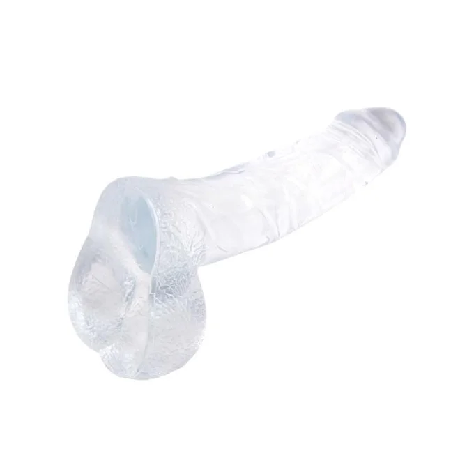 Ding Dong dildo gelové transparentní