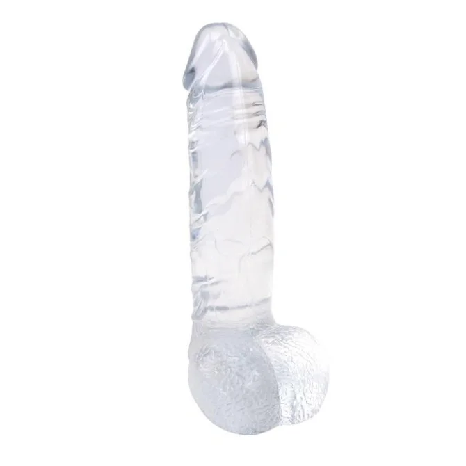 Ding Dong dildo gelové transparentní