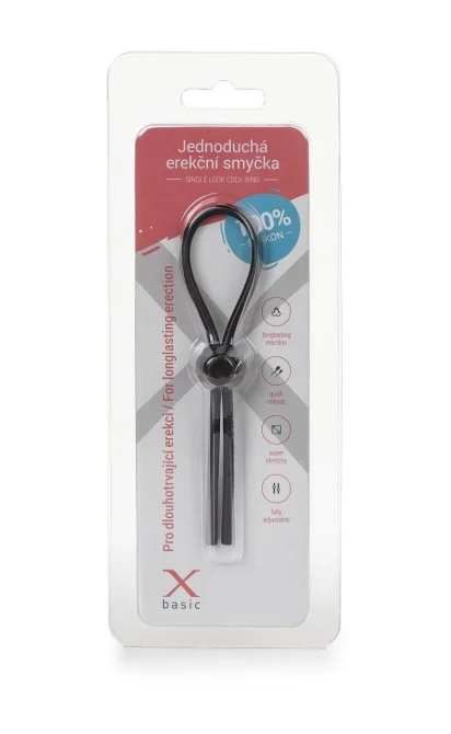 BASIC X Erekční smyčka jednoduchá černá