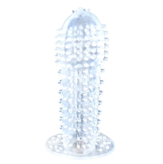 BASIC X Broon stimulační návlek na penis transparentní