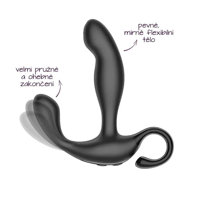 BASIC X Zeke stimulátor prostaty na dálkové ovládání černý