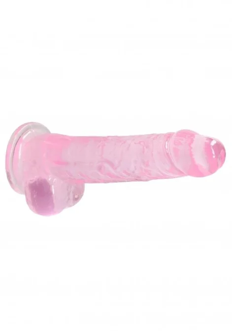 Realrock gelové dildo s přísavkou 21,5 cm růžové