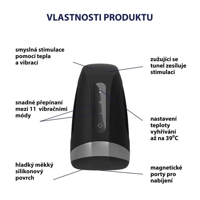 Satisfyer Men Heat vibrační masturbátor