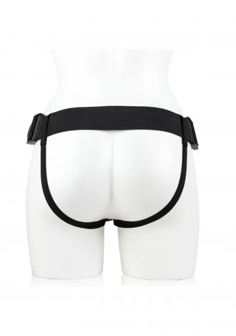 Realrock Hollow Strap-on dutý připínací penis s varlaty 23 cm - tělový