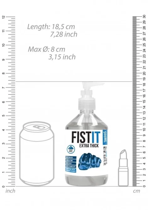 Fist-it Extra Thick Fisting lubrikační gel s pumpičkou 500 ml