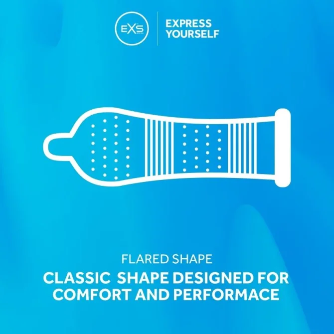 EXS Ribbed and Dotted pack Kondomy 48 ks