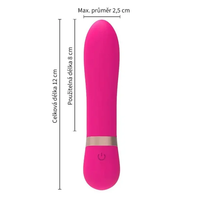 Olympia dobíjecí minivibrátor růžový