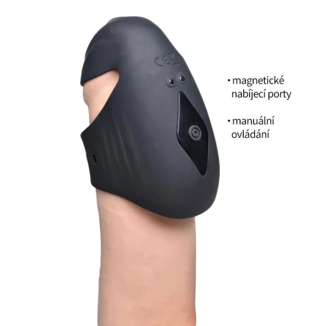 BASIC X Bobby 2 APP vibrační masturbátor s nastavitelným průměrem černý