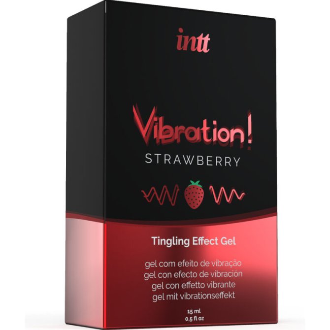intt Vibration! Tingling effect gel - Strawberry 15 ml