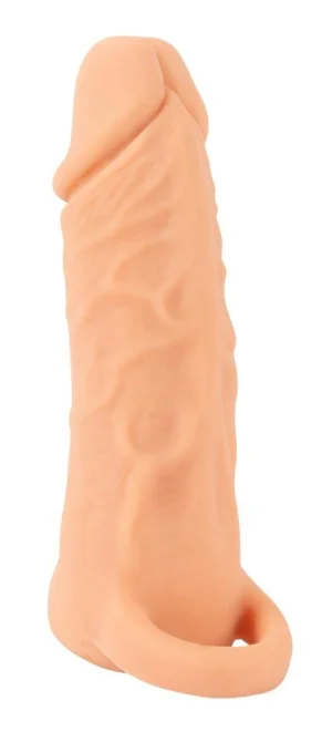 Nature Skin 2v1 Návlek na penis a masturbátor 18,5 cm