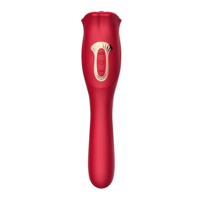BASIC X Mouth vibrátor a stimulátor klitorisu 2v1 červený