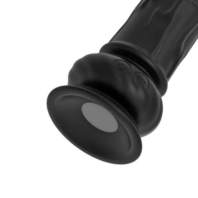 Romant Leo Wave realistický vibrátor s přísavkou černý