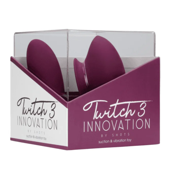 Twitch 3 Vibrátor a stimulátor klitorisu 2v1 - vínový