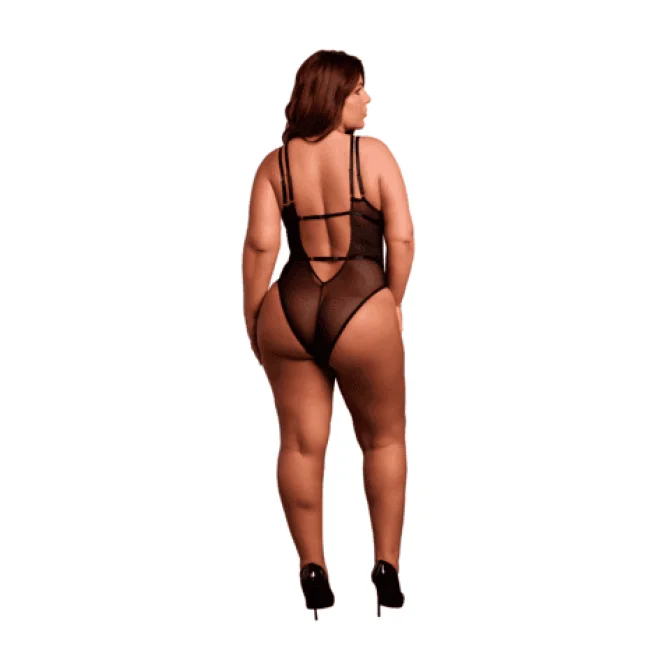 Le Désir Plus Size Body - černé