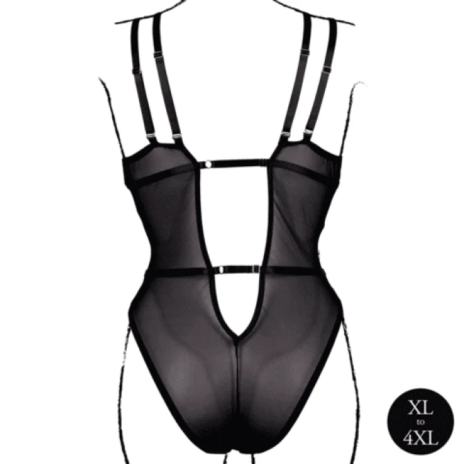 Le Désir Plus Size Body - černé