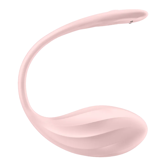 Satisfyer Ribbed Petal vibrační vajíčko - růžové