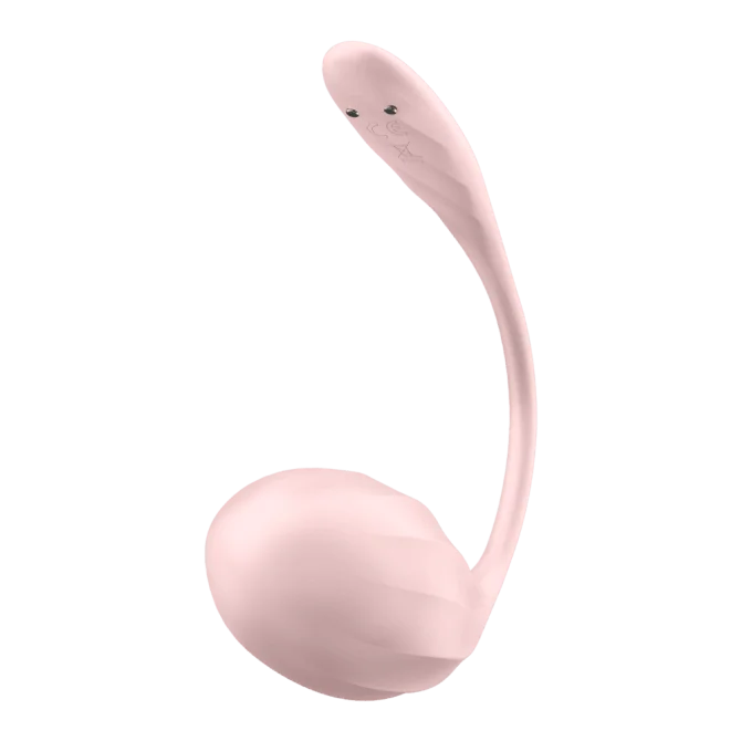Satisfyer Ribbed Petal vibrační vajíčko - růžové