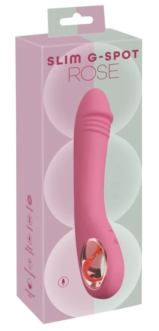 Slim G-Spot vibrátor - růžový