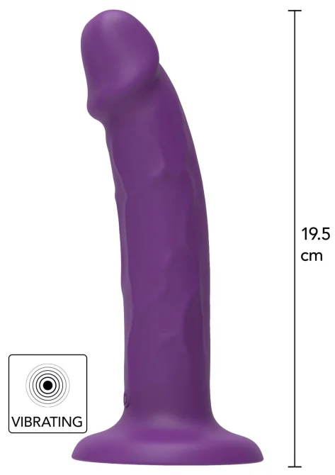 Get Real vibrátor do postroje - fialový