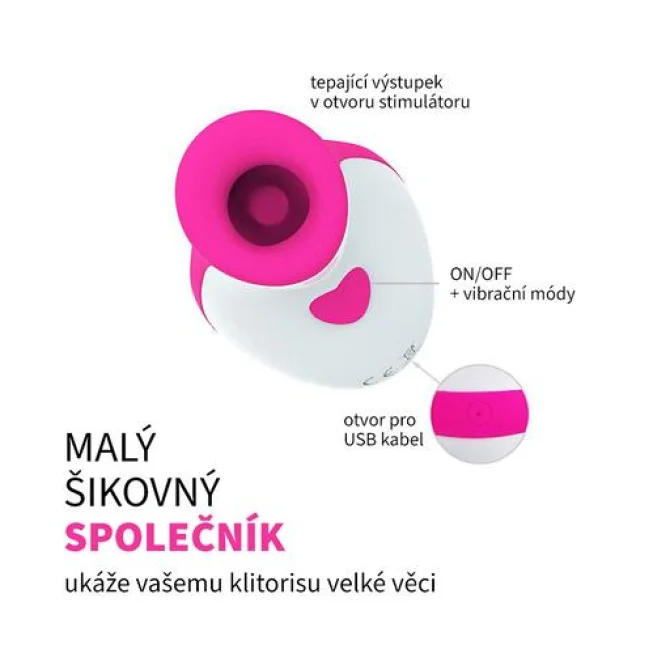 BASIC X Dory podtlakový stimulátor klitorisu růžový