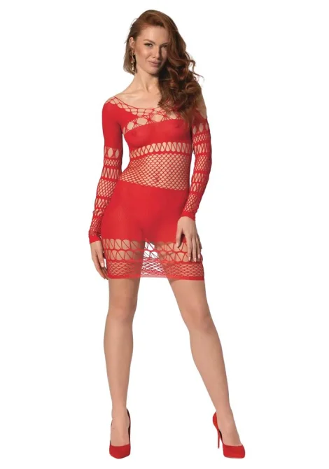 Passion minišaty BS105 červené