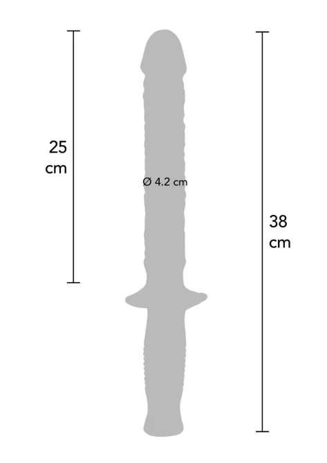 Get Real The Manhandler dildo s rukojetí - černé