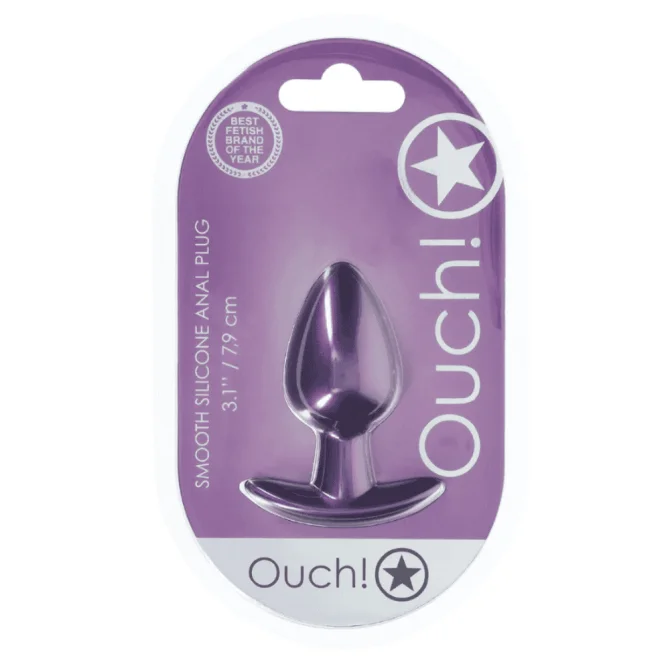 Ouch! Anální kolík M - Metallic Purple