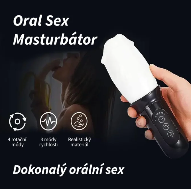BASIC X Oral sex rotační masturbátor