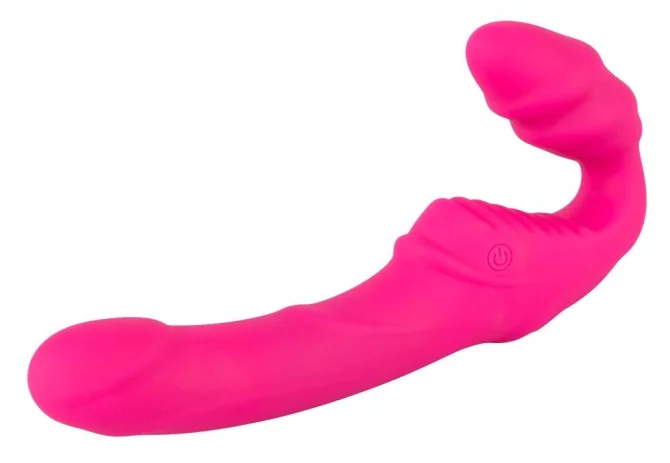 Strapless strap-on Vibrátor - růžový