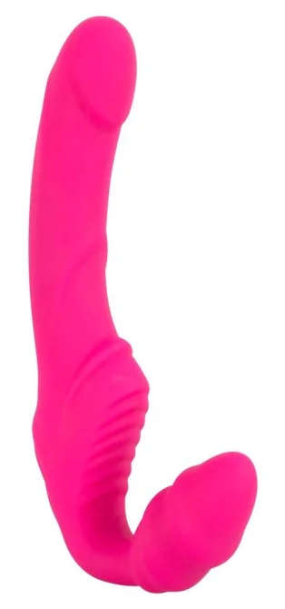 Strapless strap-on Vibrátor - růžový