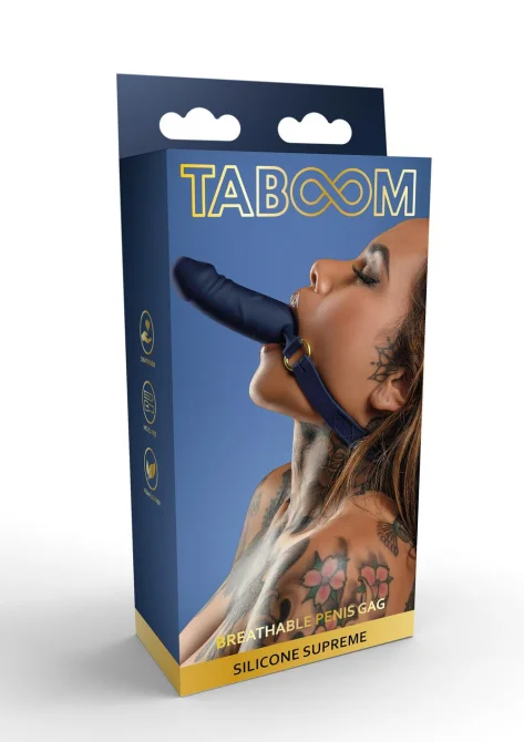 Taboom Prodyšný roubík s dildem M