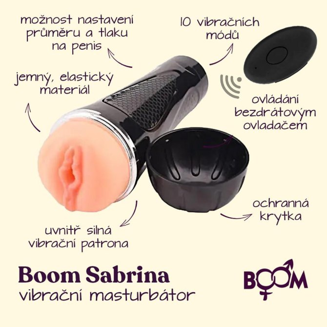 Vibrační masturbátor BOOM Sabrina