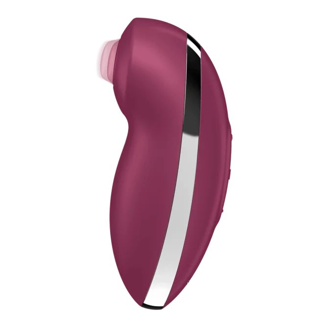 Satisfyer Tap & Climax 2 stimulátor klitorisu - vínový