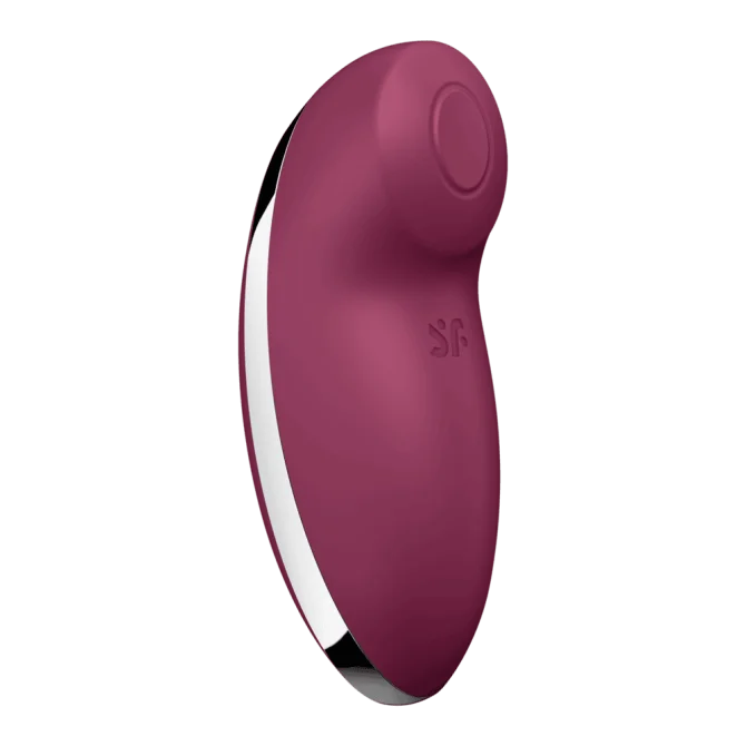 Satisfyer Tap & Climax 2 stimulátor klitorisu - vínový