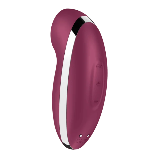 Satisfyer Tap & Climax 2 stimulátor klitorisu - vínový