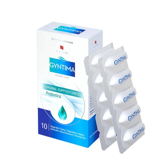 Gyntima vaginální čípky Probiotica 10 ks