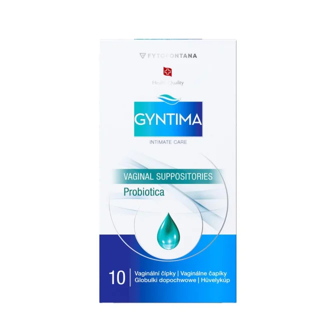 Gyntima vaginální čípky Probiotica 10 ks