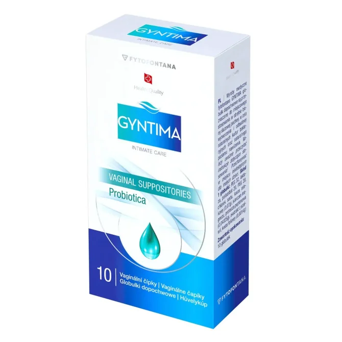 Gyntima vaginální čípky Probiotica 10 ks