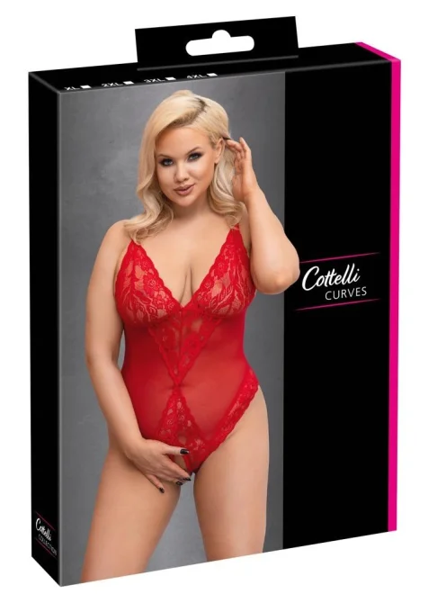 Krabička s produktem červené body Cottelli Curves